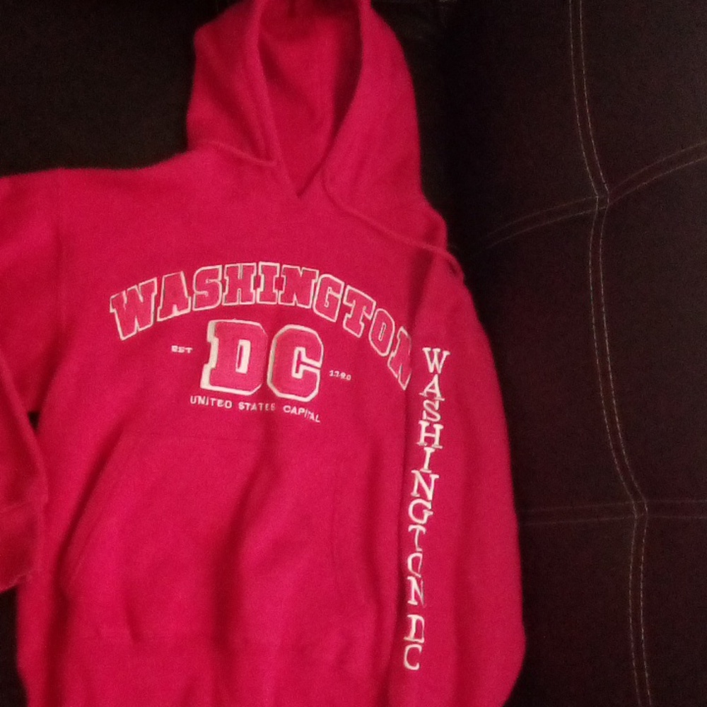 Woman's/Juniors Washington D.C. Pink Hoodie Size Small